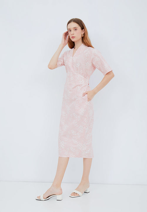 SAKURA さくら BLUSH Kimono Pencil Dress BATIK