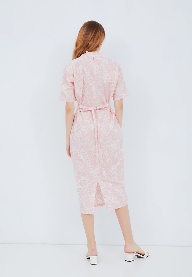 SAKURA さくら BLUSH Kimono Pencil Dress BATIK