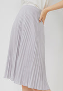 Basic Pleated Skirt Grey
