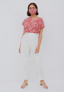 SAKURA さくら RED Multiway Top BATIK