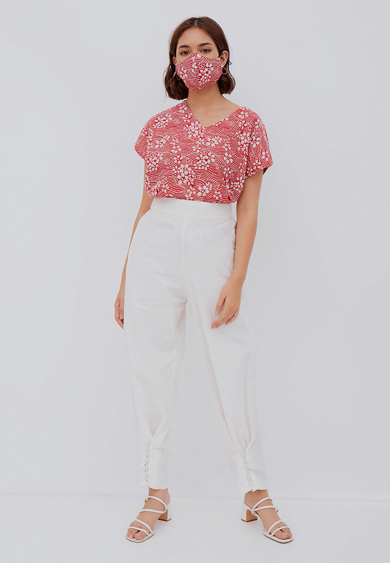 SAKURA さくら RED Multiway Top BATIK