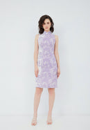 SAKURA さくら LILAC Batik Cheongsam Dress