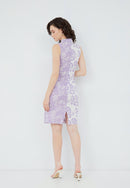 SAKURA さくら LILAC Batik Cheongsam Dress