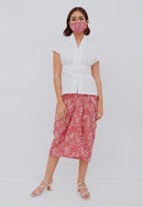 SAKURA さくら Red Sarong Skirt