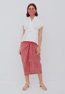 FANS Red Sarong Skirt