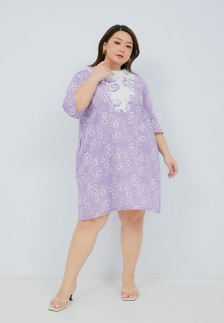 SAKURA さくら Lilac Trapeze Dress