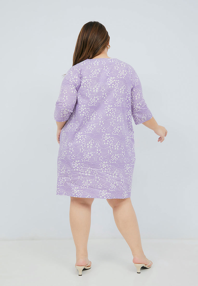 SAKURA さくら Lilac Trapeze Dress