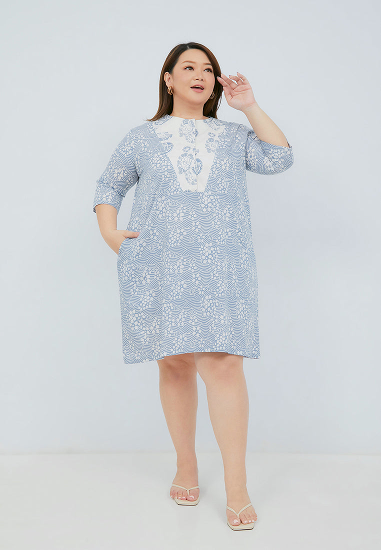 SAKURA さくら Grey Trapeze Dress