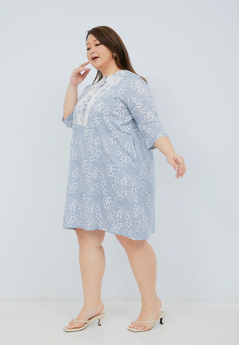 SAKURA さくら Grey Trapeze Dress