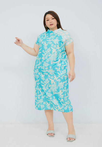 NYONYA HELLO KITTY MINT Kimono Cheongsam Dress