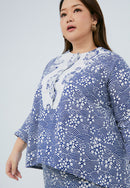 SAKURA さくら Navy Trapeze Shirt