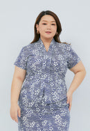 SAKURA さくら Navy Kebaya Top Batik