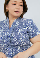 SAKURA さくら Navy Kebaya Top Batik