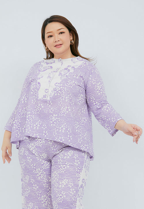 SAKURA さくら Lilac Trapeze Shirt