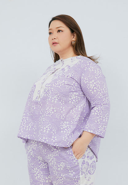SAKURA さくら Lilac Trapeze Shirt