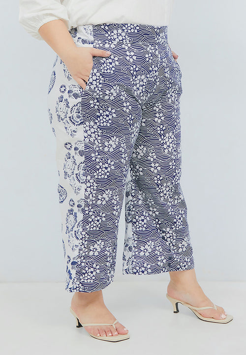 SAKURA さくら Navy 3-Way Pants
