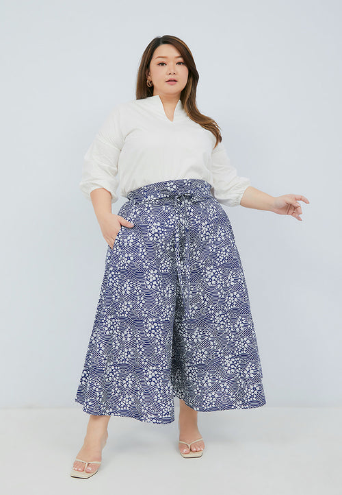 SAKURA さくら NAVY Circle Culottes BATIK