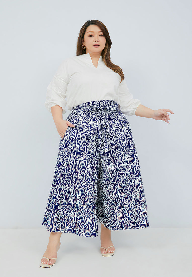 SAKURA さくら NAVY Circle Culottes BATIK