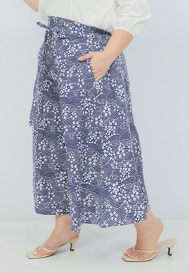 SAKURA さくら NAVY Circle Culottes BATIK