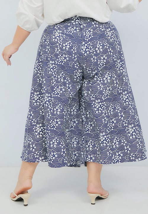 SAKURA さくら NAVY Circle Culottes BATIK
