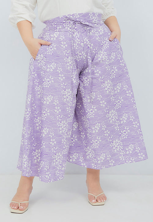 SAKURA さくら LILAC Circle Culottes BATIK