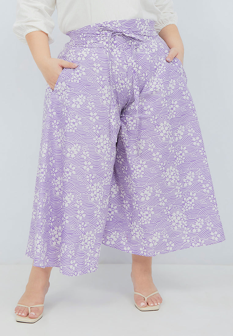 SAKURA さくら LILAC Circle Culottes BATIK