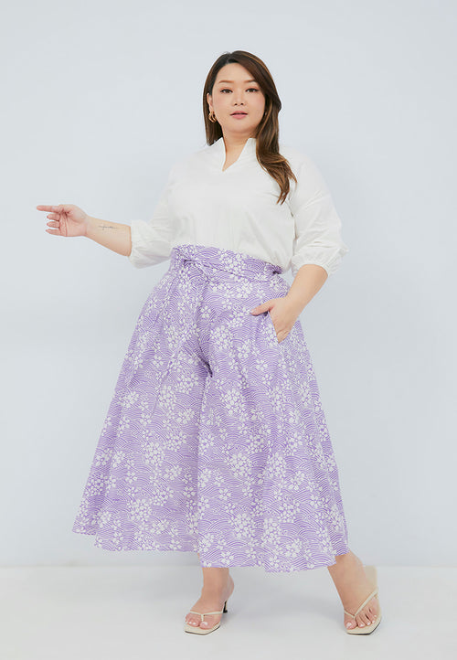 SAKURA さくら LILAC Circle Culottes BATIK
