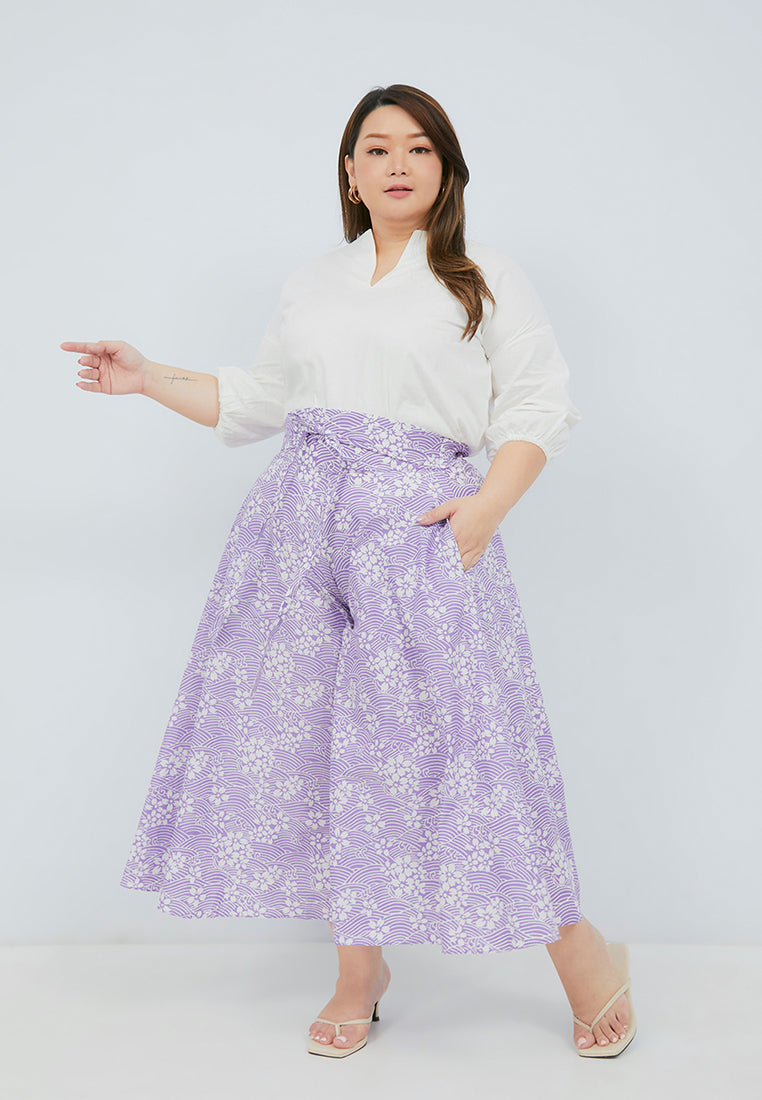 SAKURA さくら LILAC Circle Culottes BATIK