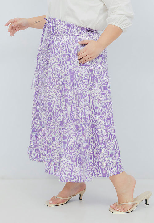 SAKURA さくら LILAC Circle Culottes BATIK
