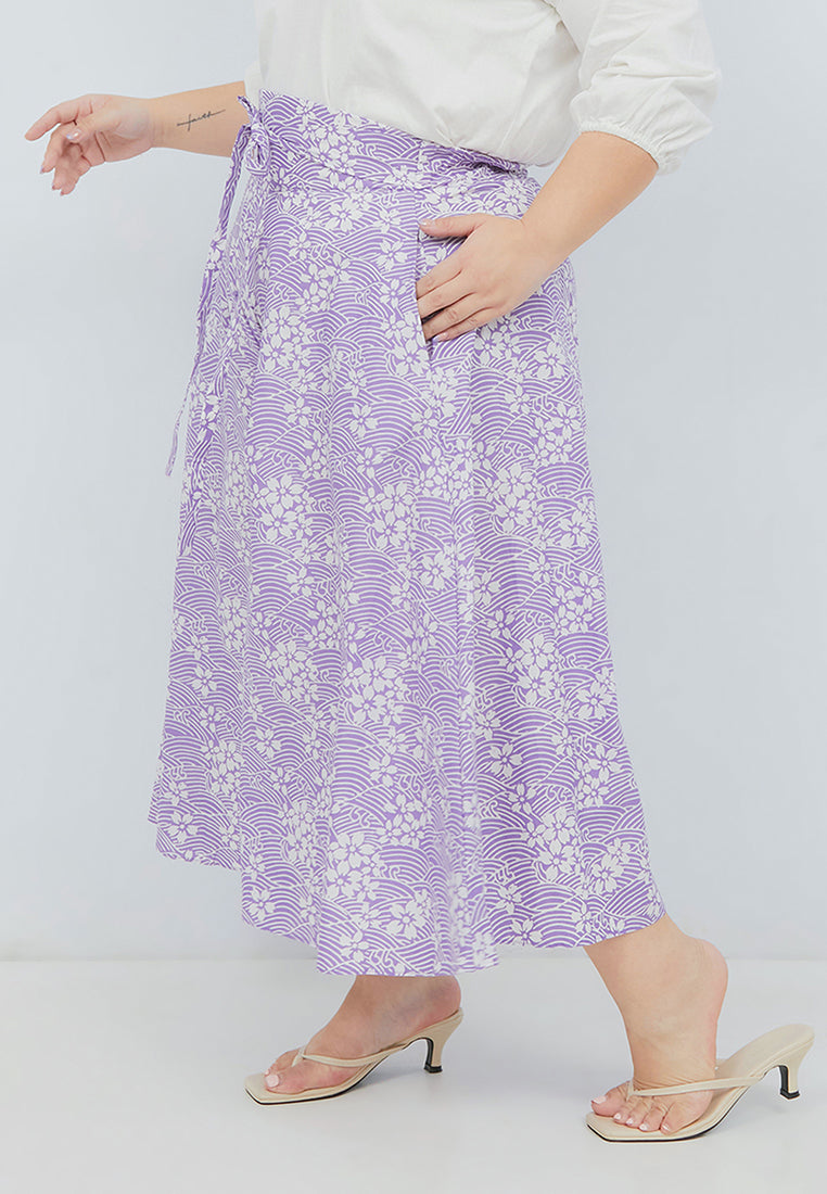 SAKURA さくら LILAC Circle Culottes BATIK