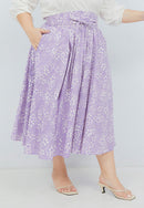 SAKURA さくら LILAC Circle Skirt BATIK