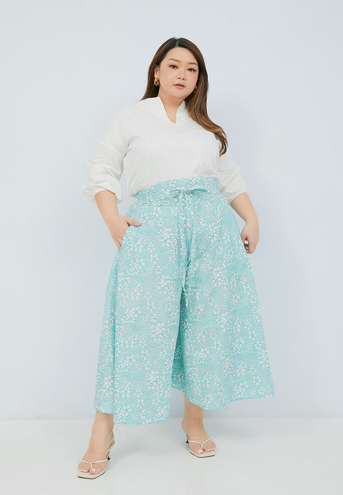 SAKURA さくら MINT Circle Culottes BATIK