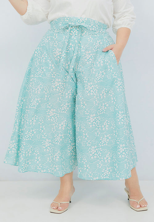 SAKURA さくら MINT Circle Culottes BATIK