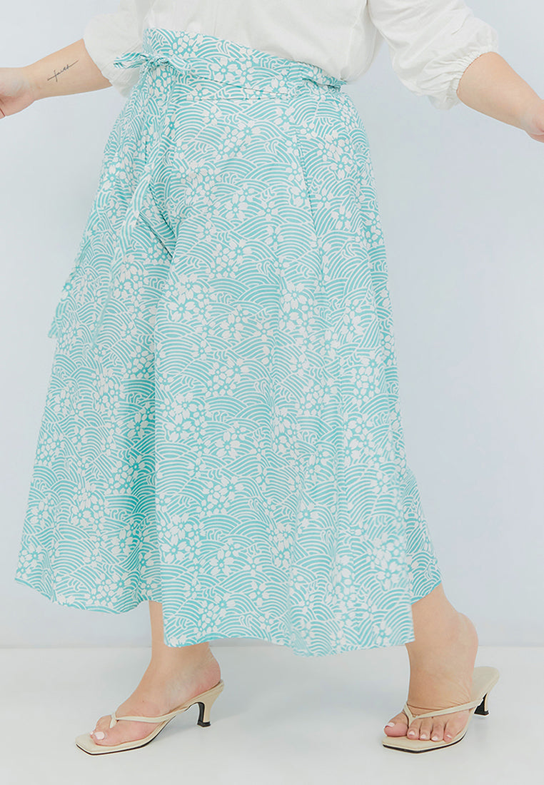 SAKURA さくら MINT Circle Culottes BATIK