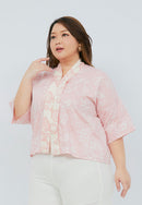 SAKURA さくら Blush 3/4 Sleeve Nyonya Top