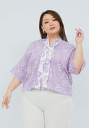 SAKURA さくら Lilac 3/4 Sleeve Nyonya Top