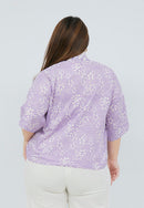 SAKURA さくら Lilac 3/4 Sleeve Nyonya Top