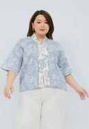 SAKURA さくら Grey 3/4 Sleeve Nyonya Top