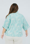 SAKURA さくら Mint 3/4 Sleeve Nyonya Top