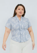 SAKURA さくら Grey Kebaya Top Batik