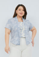 SAKURA さくら Grey Kebaya Top Batik