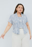 SAKURA さくら Grey Kebaya Top Batik