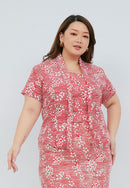 SAKURA さくら Red Kebaya Top Batik