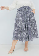SAKURA さくら NAVY Circle Skirt BATIK