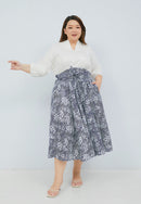 SAKURA さくら NAVY Circle Skirt BATIK