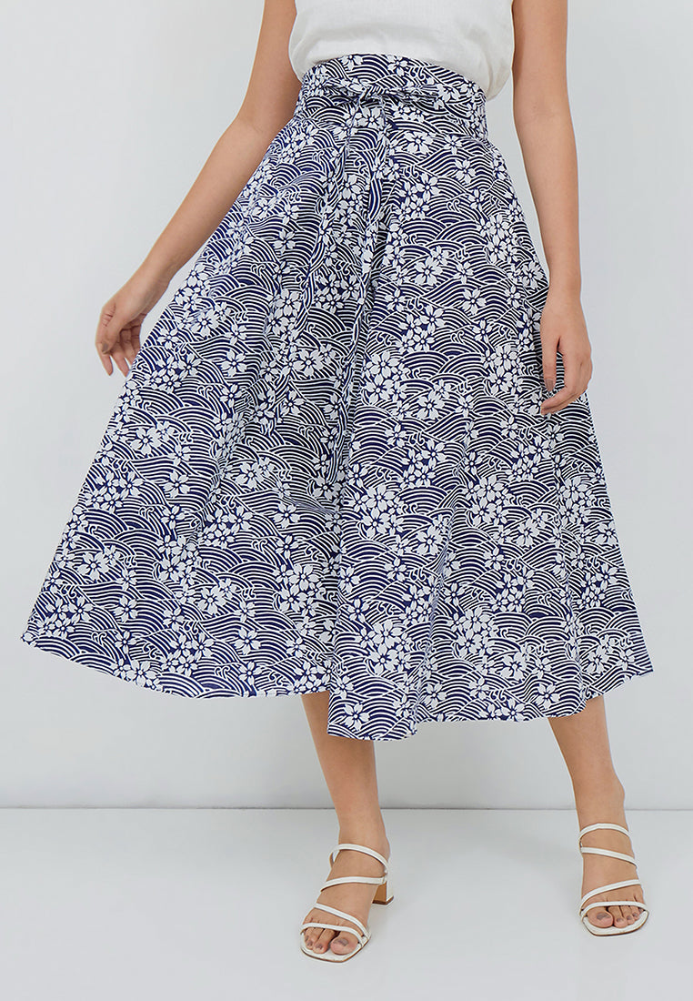 SAKURA さくら NAVY Circle Culottes BATIK