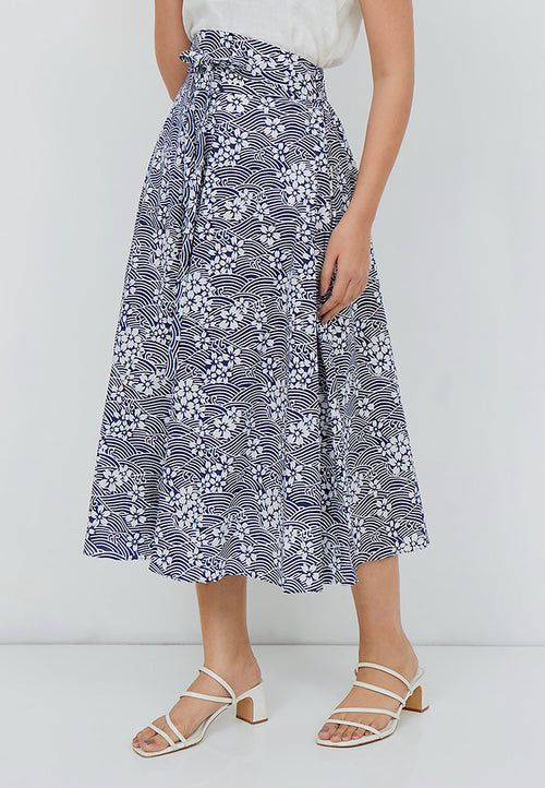 SAKURA さくら NAVY Circle Culottes BATIK
