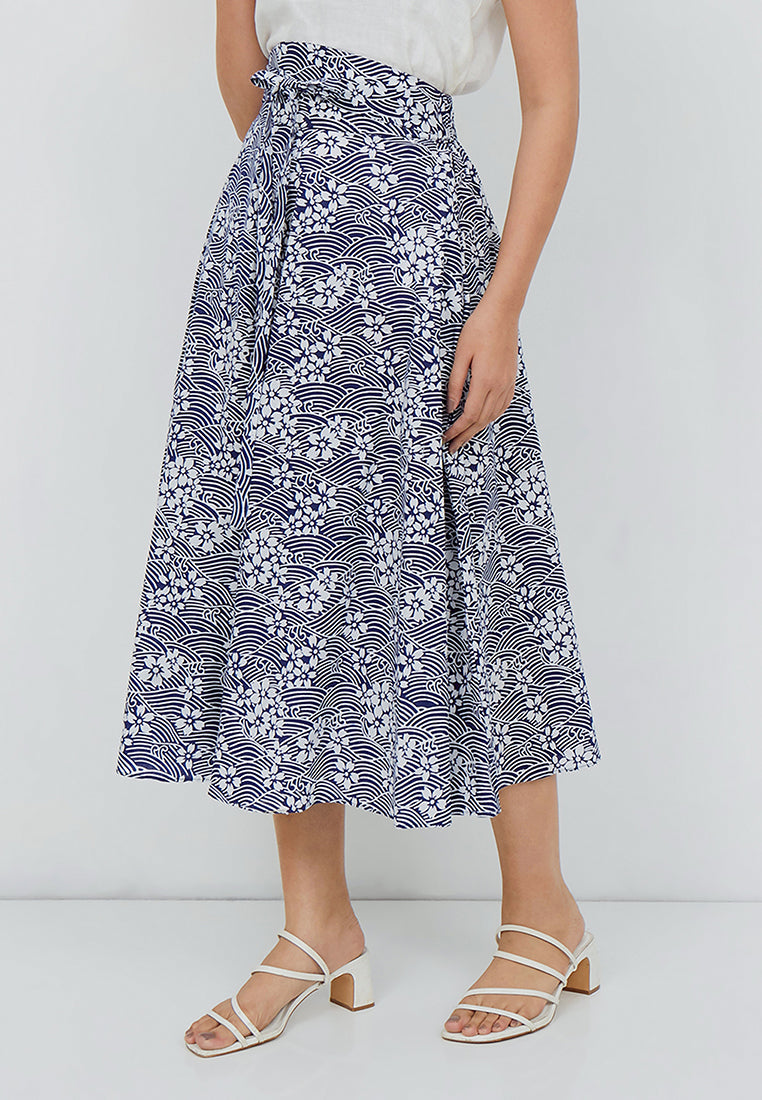 SAKURA さくら NAVY Circle Culottes BATIK