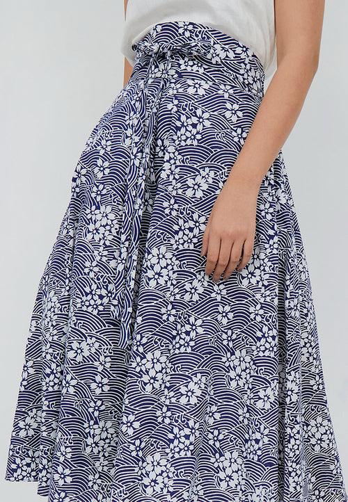 SAKURA さくら NAVY Circle Culottes BATIK