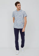 SAKURA さくら GREY Man Batik Shirt